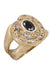 Bague 54 BAGUE MODERNE SAPHIR ET DIAMANTS 58 Facettes 089221