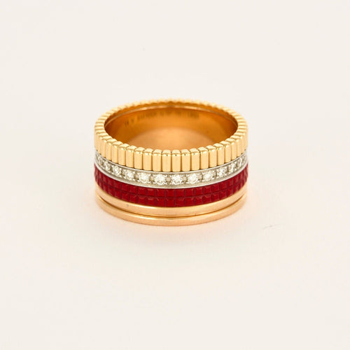 Bague 60 BOUCHERON- Quatre Red édition large modèle 58 Facettes AB67