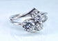 Bague 52 Bague or blanc sertie  de 3 diamants 58 Facettes AB450