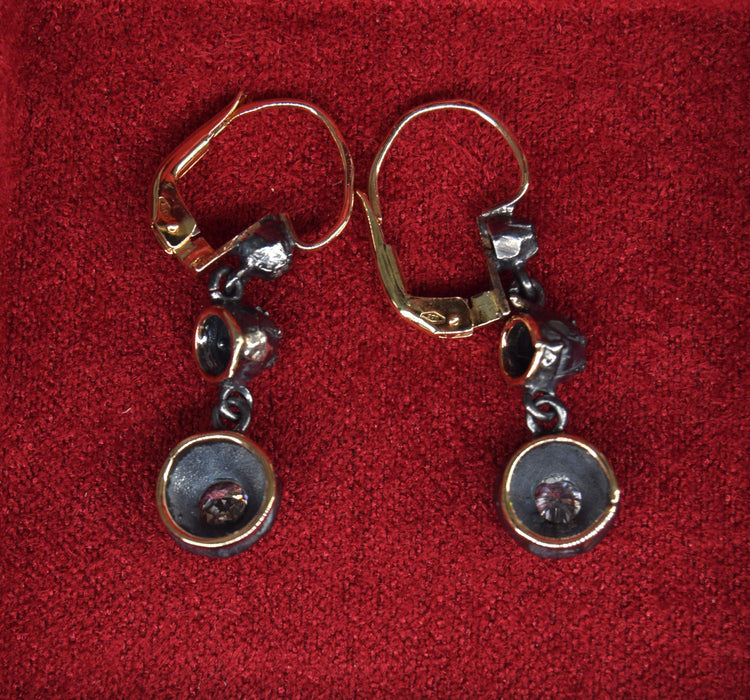 Boucles d'oreilles Boucles d'oreilles de l'époque victorienne 58 Facettes