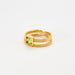 Bague 54 BAGUE DOUBLE JONC PERIDOT 58 Facettes C31C