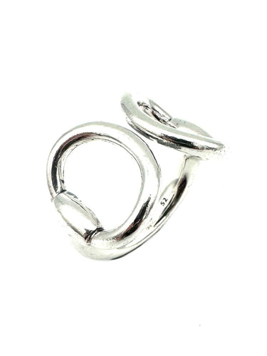 Bague 52 HERMES. Collection "Nausicaa", bague en argent 58 Facettes