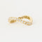 Bague ALLIANCE DIAMANTS VAGUE EN OR JAUNE 18K 58 Facettes 0