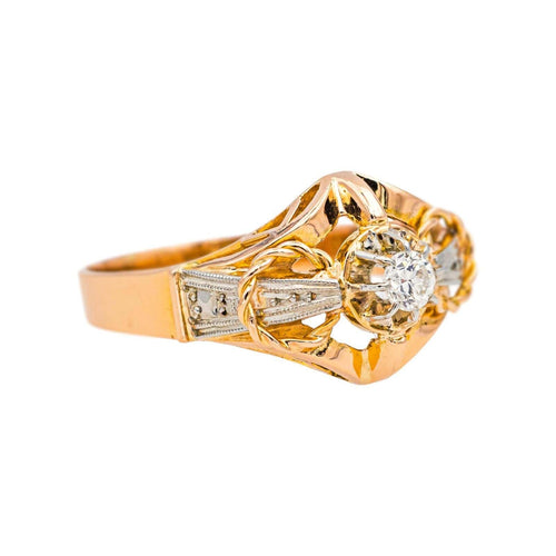 Bague 56.5 Bague Or rose, Or blanc Diamant 58 Facettes 4815715CN