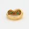 Bague 53 Bague or jaune diamants et émeraudes 58 Facettes 240404