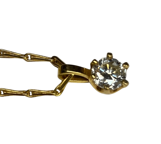 Collier Collier et pendentif et diamant 0,90 ct 58 Facettes