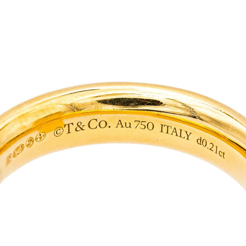 Bague 51 Tiffany & Co Bague T Or jaune Diamant 58 Facettes 4342791RV