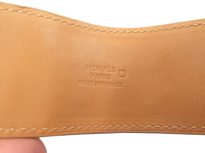 Collier bracelet HERMES medor collier de chien cdc en cuir de crocodile alligator 58 Facettes 268023