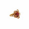 Bague 52 Bague en saphir rose et or à motif floral 58 Facettes 21007026