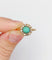 Bague 52.5 Bague marguerite or jaune, cabochon de turquoise, diamants et perles (circa 1900) 58 Facettes A05219