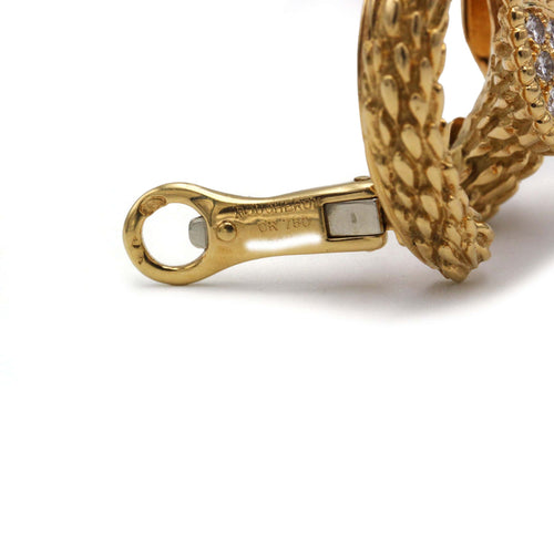 Boucles d'oreilles Boucles D'Oreilles Serpent Bohème, Motif S, or jaune 750 diamants 58 Facettes 1281