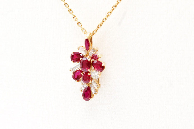 Pendentif Pendentif rubis et diamant 58 Facettes 250293