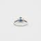 Bague Bague or blanc avec saphir bleu et diamants 58 Facettes