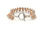 Bracelet Bracelet contemporain or blanc et or rose, diamants (+- 3,30ct) 58 Facettes 22449