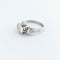 Bague 54 Bague en or blanc et diamants 58 Facettes 31885