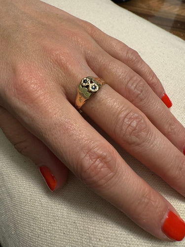 Bague 63.5 Bague Art Nouveau or jaune saphirs 58 Facettes