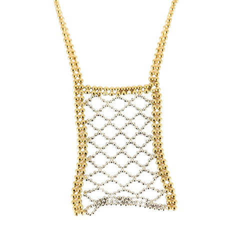 Collier Collier draperie or jaune et or gris 58 Facettes ENG105302