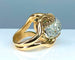 Bague Importante bague or jaune sertie de 33 diamants, vers 1960 58 Facettes AB391