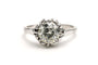 Bague 47 Bague Art Déco en or blanc sertie d'un diamant old cut 58 Facettes 22577