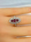 Bague 51 Bague marquise en or, diamants et rubis. 58 Facettes AB357