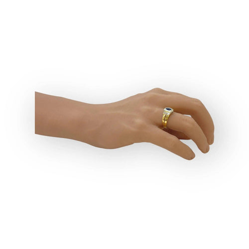 Bague 54 Bague or, saphir et diamants 58 Facettes 330076349