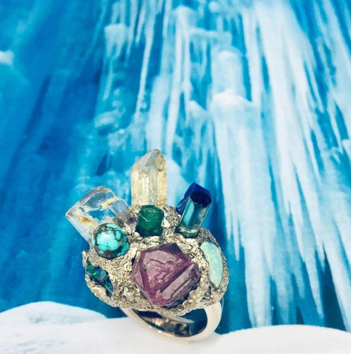 Bague 51.5 Création, bague "nature" 58 Facettes 238055