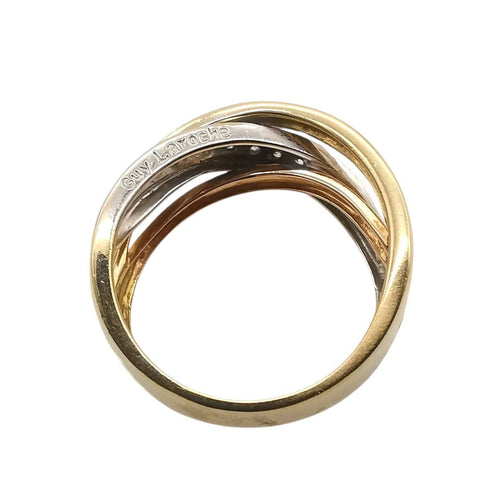 Bague 57 Guy Laroche - Bague 3 ors & diamants 58 Facettes