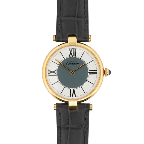 Montre Cartier Must Vendôme - Cadran gris ivoire - LM 58 Facettes
