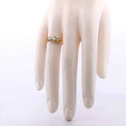 Anello antico con diamanti en or jaune 18 kt 58 Facettes