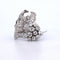 Broche Broche ancienne en or blanc 18 carats 58 Facettes