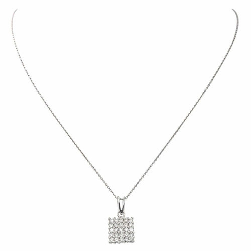 Collier Pendentif  Or blanc Diamant 58 Facettes 4061322CN