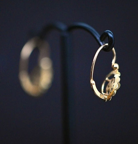 Boucles d'oreilles Dormeuses or jaune 58 Facettes