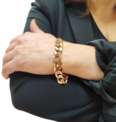 Bracelet Bracelet Gourmette Or rose 58 Facettes Brac.GtteBiz1020