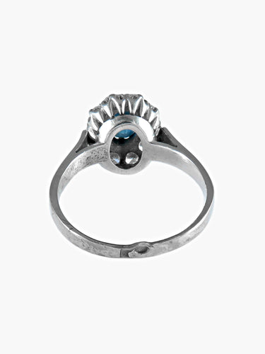 Bague 57 Bague Ancienne Pompadour Saphir 58 Facettes