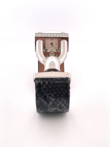 Montre Bracelet Montre Van Cleef & Arpels "Cadenas" or blanc et diamants 58 Facettes