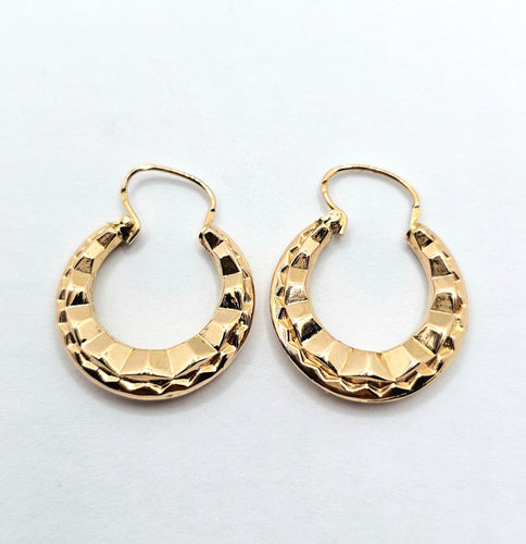 Boucles d'oreilles Créoles or rose 58 Facettes 666