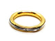 Bague 55 Bague Alliance Or jaune, Or blanc 58 Facettes 1178342CD