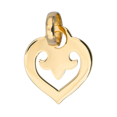 Pendentif O.J. Perrin Pendentif Coeur légende Or jaune 58 Facettes 3773621CN