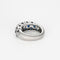 Bague 54.5 Bague jonc or blanc, diamants et saphir 58 Facettes 240817