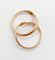 Bague 55 Alliance jumelées victorienne or rose 18k gimmel (circa 1896) antique 58 Facettes A05213