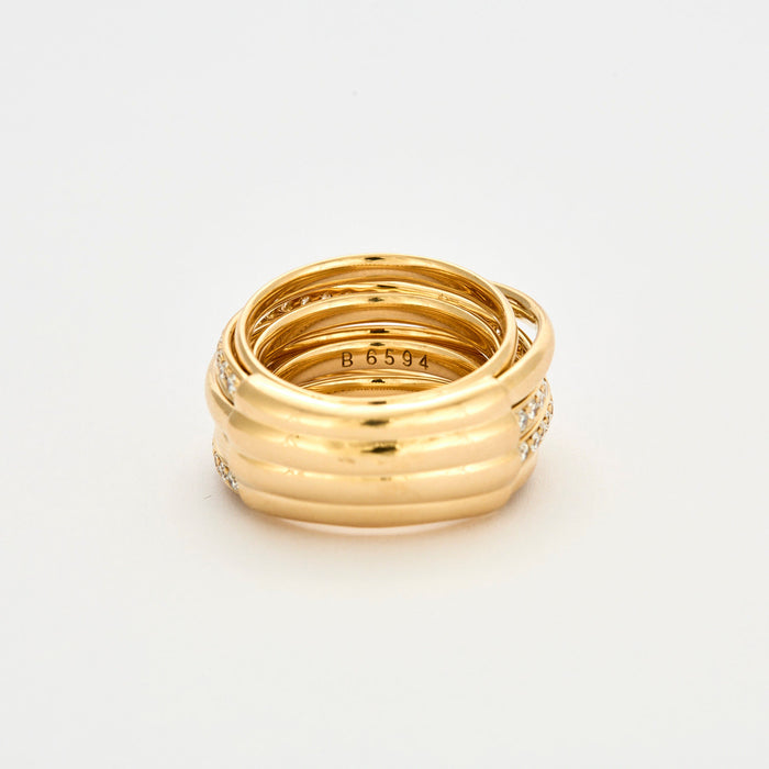 DE GRISOGONO - Ring Allegra yellow gold diamonds