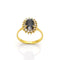 Bague 50 Bague en or jaune saphir et diamants 58 Facettes
