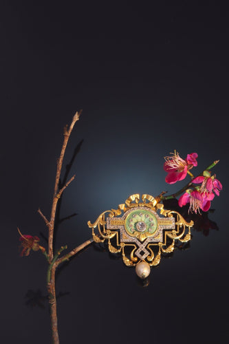 Collier Brillance Belle Époque : Collier et broche Masterwork 58 Facettes 20198-0036