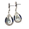 Boucles d'oreilles BOUCLES D'OREILLES EN PLATINE DE STYLE ART DÉCO AVEC DIAMANTS, AIGUES-MARINES ET SAPHIRS 58 Facettes Q355B