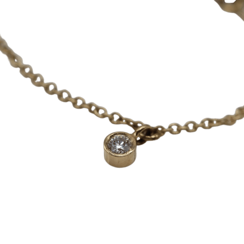 CELIA Necklace in 18K Yellow Gold with Diamonds