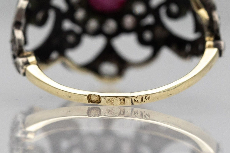 Bague 58 Bague ancienne en rubis, Pologne, début du XXe siècle 58 Facettes 9297