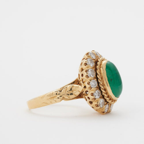 Bague 54 Bague émeraude et diamants 58 Facettes