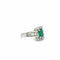 Bague 48 Bague Vintage Or blanc - Emeraude et Diamants 58 Facettes 1.0001674/1