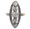 Bague 51 Bague marquise ancienne or jaune et platine, diamants (circa 1900) 58 Facettes A04975