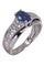 Bague 54 Bague moderne saphir et diamants 58 Facettes 084261